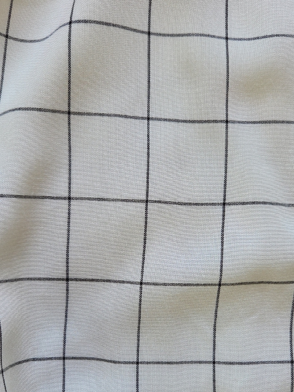 Charles Henry Ivory Checkered/Grid Off-the-Shoulder Midi Dress - Size XL - Picture 4 of 13